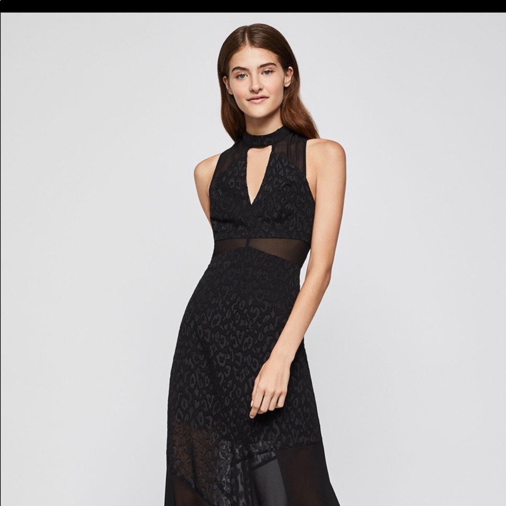 Cheetah Jacquard Maxi Dress size 2 brand new